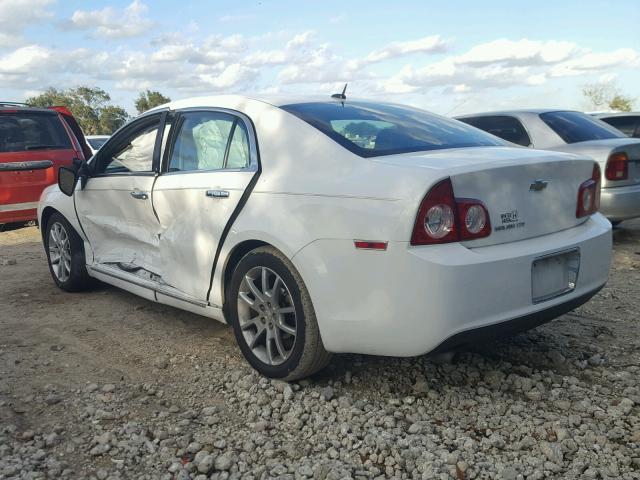 1G1ZE5EB8A4100706 - 2010 CHEVROLET MALIBU LTZ WHITE photo 3