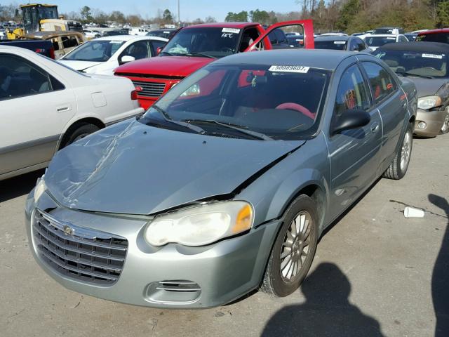 1C3EL46X16N120432 - 2006 CHRYSLER SEBRING TURQUOISE photo 2