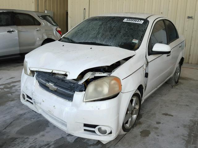 KL1TG56678B198861 - 2008 CHEVROLET AVEO LT WHITE photo 2