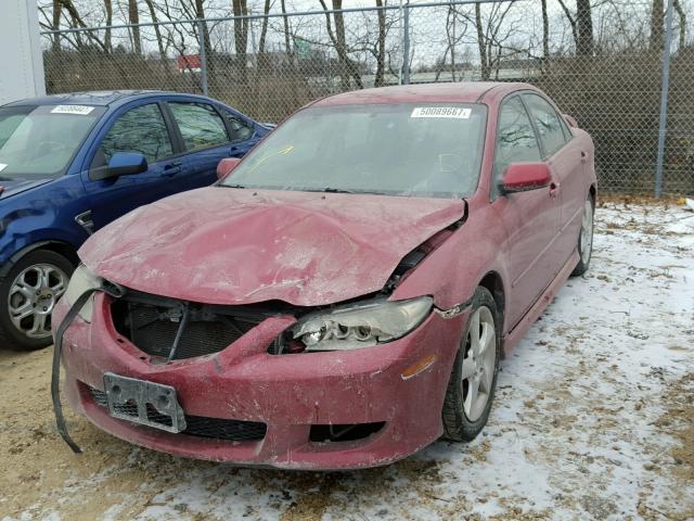 1YVFP80C545N20261 - 2004 MAZDA 6 I RED photo 2