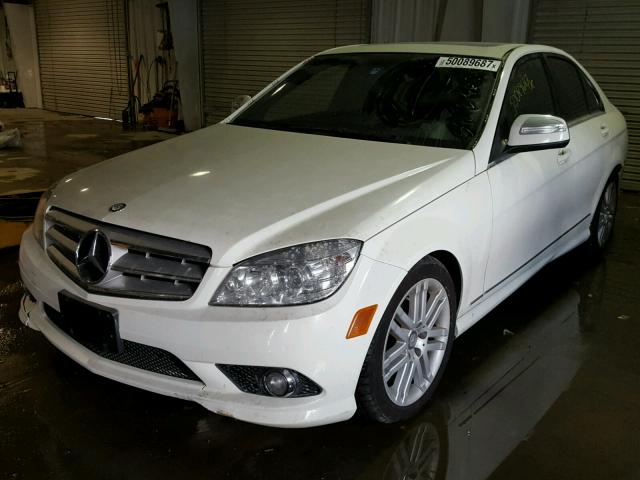 WDDGF81X69R074996 - 2009 MERCEDES-BENZ C 300 4MAT WHITE photo 2