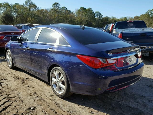 5NPEC4AC3CH492365 - 2012 HYUNDAI SONATA SE 蓝色 照片 3