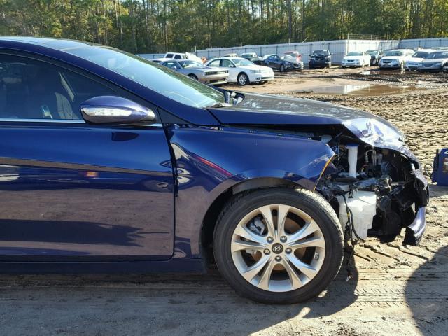 5NPEC4AC3CH492365 - 2012 HYUNDAI SONATA SE 蓝色 照片 9
