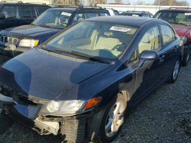 1HGFA16866L101157 - 2006 HONDA CIVIC EX BLUE photo 2