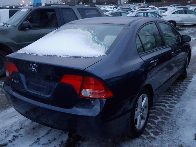 1HGFA16866L101157 - 2006 HONDA CIVIC EX BLUE photo 4