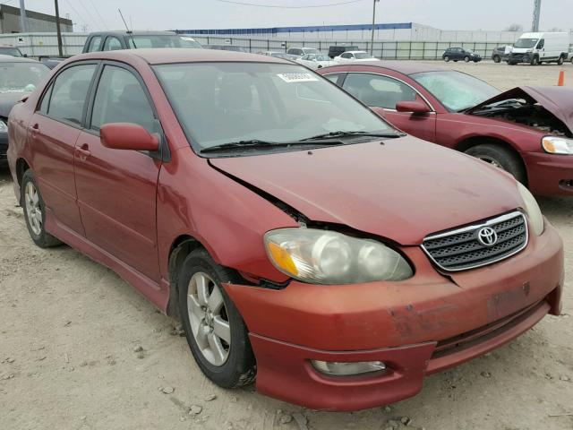 1NXBR32E35Z343051 - 2005 TOYOTA COROLLA CE RED photo 1