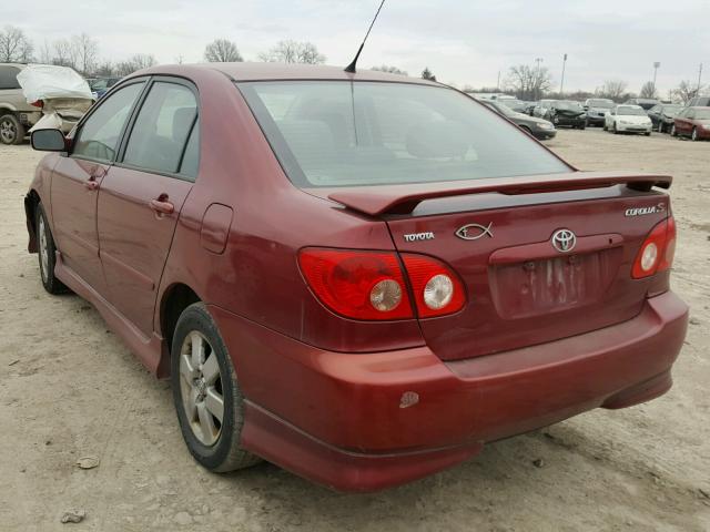 1NXBR32E35Z343051 - 2005 TOYOTA COROLLA CE RED photo 3