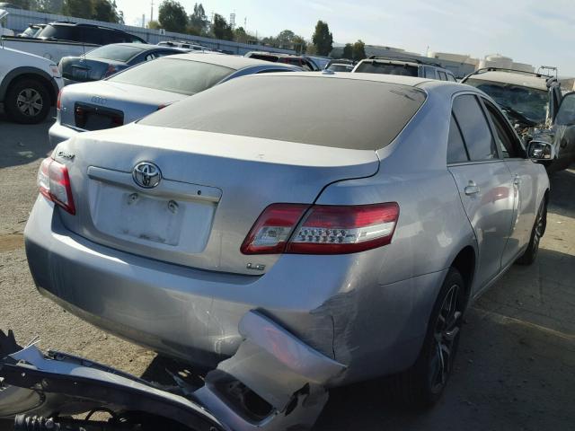 4T1BF3EK0BU754641 - 2011 TOYOTA CAMRY BASE SILVER photo 4