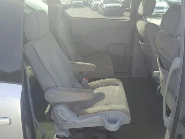 5N1BV28U66N124259 - 2006 NISSAN QUEST S SILVER photo 6