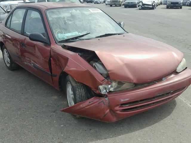 1Y1SK5286XZ425940 - 1999 CHEVROLET GEO PRIZM 勃艮第红 照片 9