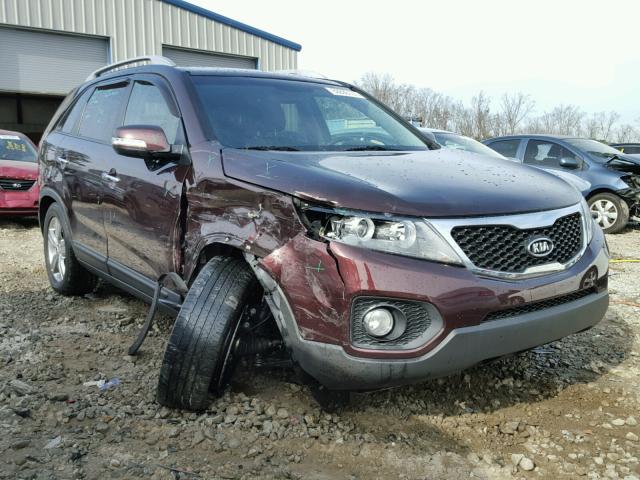 5XYKU4A22DG378521 - 2013 KIA SORENTO EX PURPLE photo 1