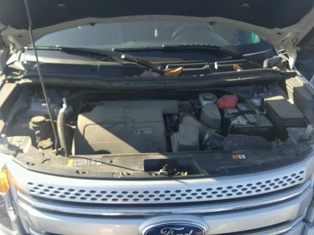 1FM5K8F80DGB60500 - 2013 FORD EXPLORER L SILVER photo 7