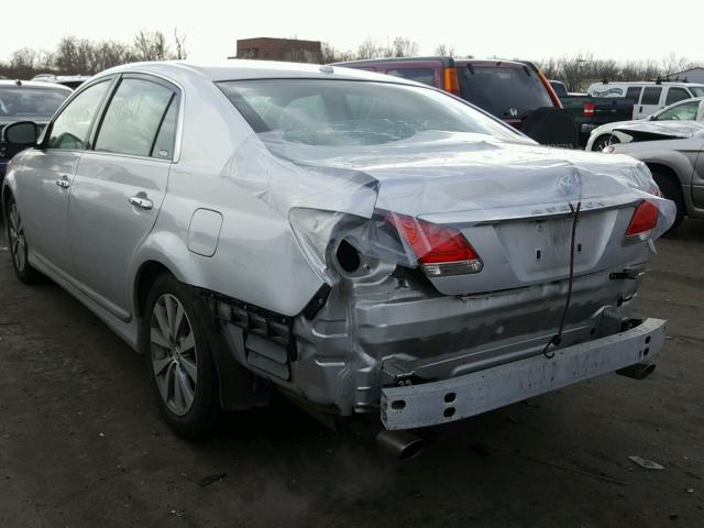 4T1BK3DB8BU423366 - 2011 TOYOTA AVALON BAS SILVER photo 3