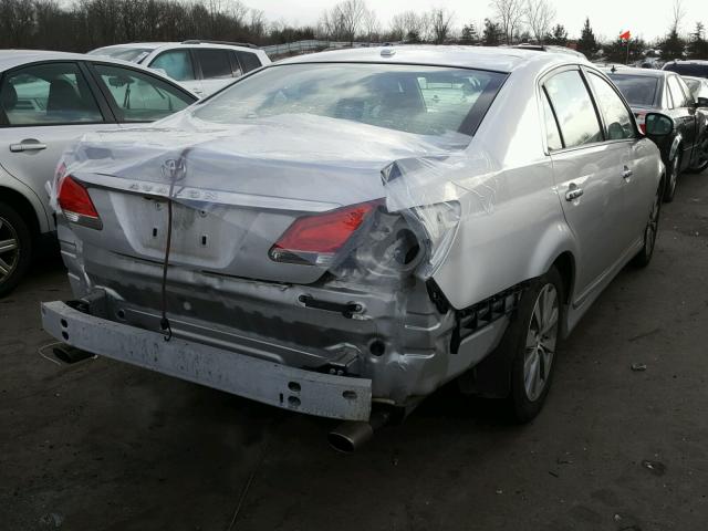 4T1BK3DB8BU423366 - 2011 TOYOTA AVALON BAS SILVER photo 4