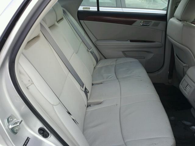 4T1BK3DB8BU423366 - 2011 TOYOTA AVALON BAS SILVER photo 6