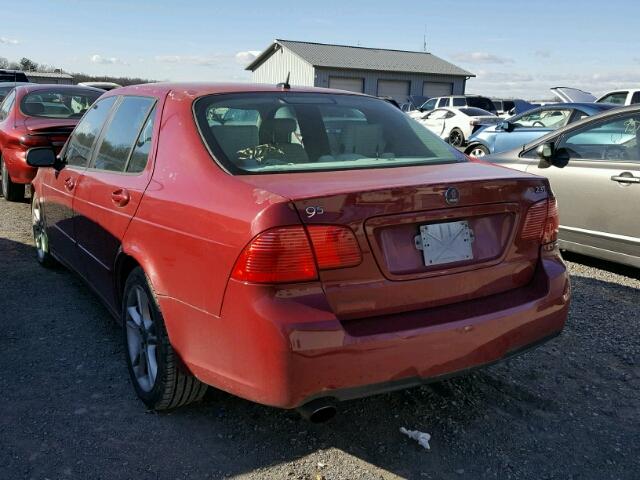 YS3ED49G673501901 - 2007 SAAB 9-5 2.3T RED photo 3