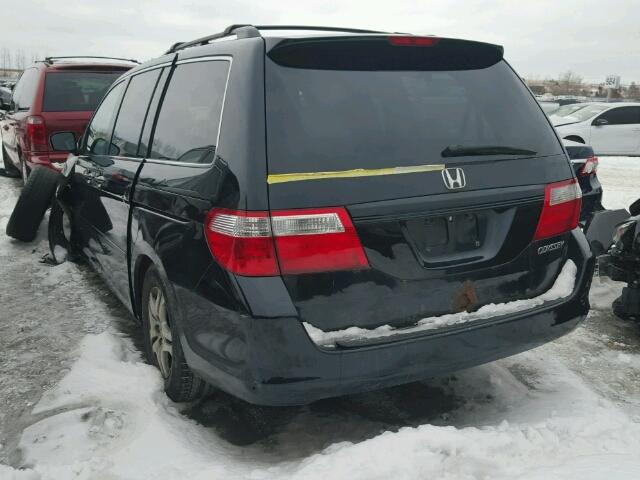 5FNRL38685B509853 - 2005 HONDA ODYSSEY EX BLUE photo 3