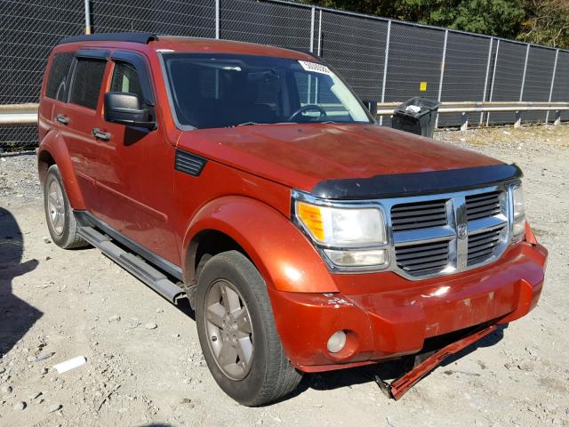 1D8GU58K37W679048 - 2007 DODGE NITRO SLT ORANGE photo 1