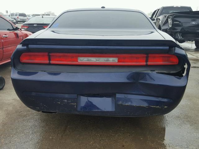 2C3CDYAG9DH679249 - 2013 DODGE CHALLENGER BLUE photo 10