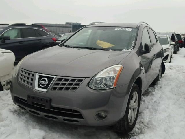 JN8AS58V08W122219 - 2008 NISSAN ROGUE S SILVER photo 2