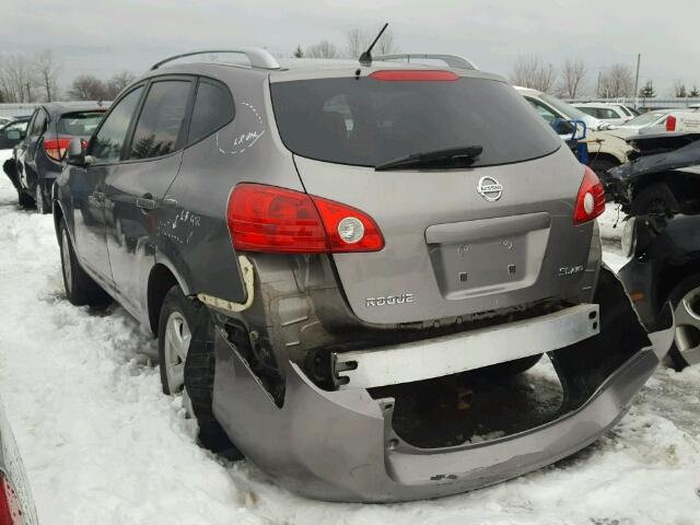 JN8AS58V08W122219 - 2008 NISSAN ROGUE S SILVER photo 3