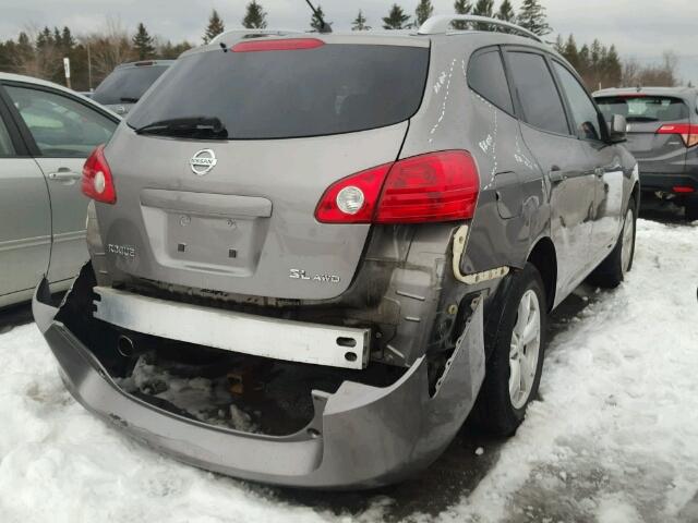 JN8AS58V08W122219 - 2008 NISSAN ROGUE S SILVER photo 4