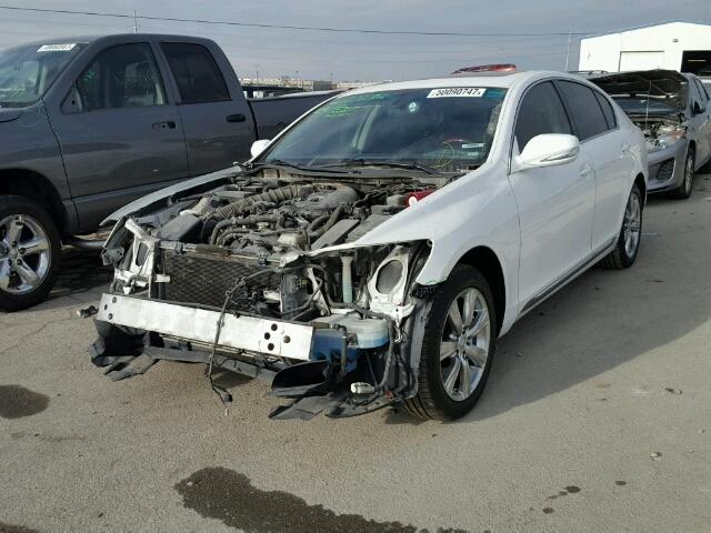 JTHCE96S880013505 - 2008 LEXUS GS 350 WHITE photo 2