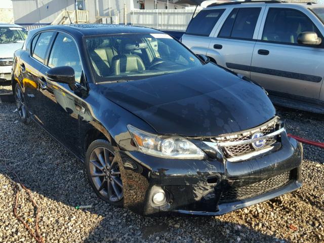 JTHKD5BH9C2113952 - 2012 LEXUS CT 200 BLACK photo 1