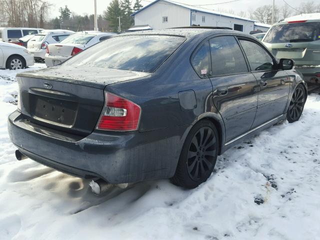 4S3BL696X73214271 - 2007 SUBARU LEGACY 2.5 CHARCOAL photo 4