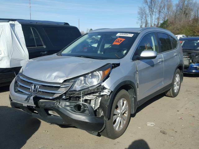 2HKRM3H77CH511212 - 2012 HONDA CR-V EXL SILVER photo 2