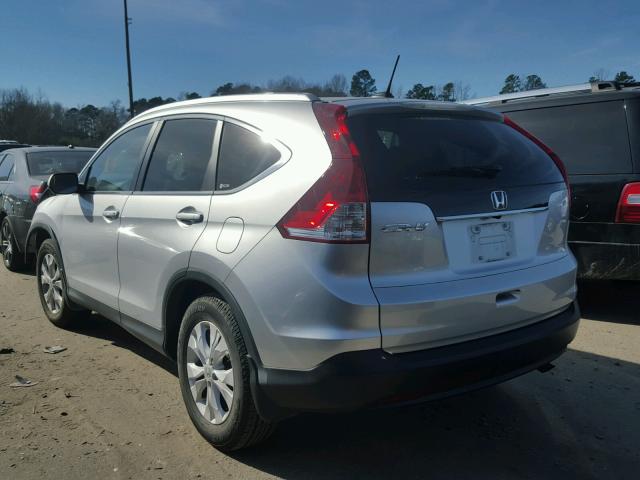 2HKRM3H77CH511212 - 2012 HONDA CR-V EXL SILVER photo 3