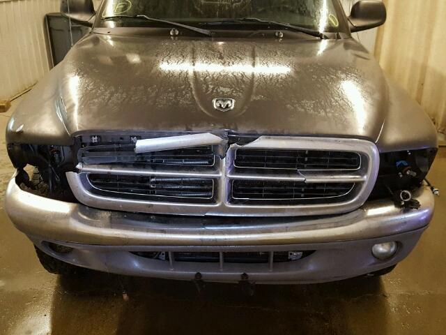 1D7HG48N74S689296 - 2004 DODGE DAKOTA QUA GRAY photo 9