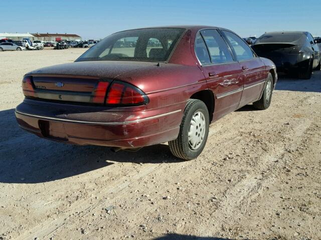 2G1WL52M3V9161298 - 1997 CHEVROLET LUMINA BAS MAROON photo 4
