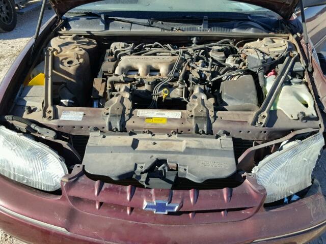 2G1WL52M3V9161298 - 1997 CHEVROLET LUMINA BAS MAROON photo 7