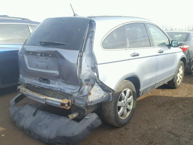 JHLRE48537C104624 - 2007 HONDA CR-V EX BLUE photo 4