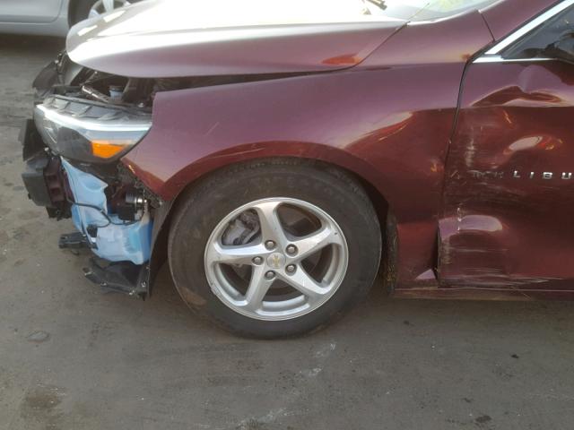 1G1ZB5ST2GF266707 - 2016 CHEVROLET MALIBU LS Tünd qırmızı foto 9
