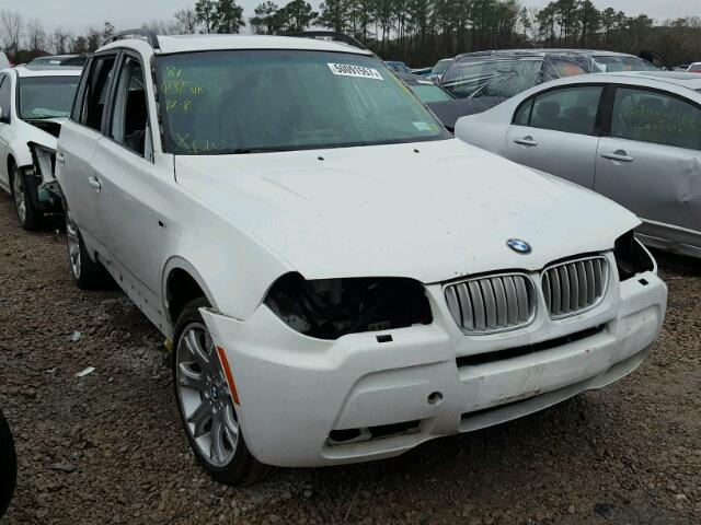 WBXPC93418WJ14111 - 2008 BMW X3 3.0SI WHITE photo 1