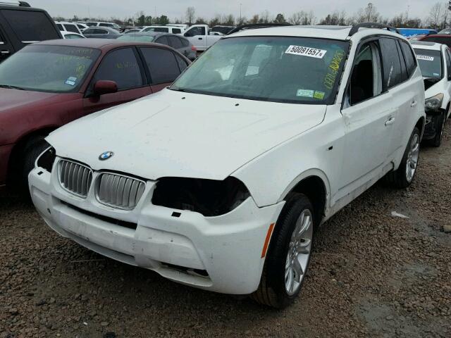 WBXPC93418WJ14111 - 2008 BMW X3 3.0SI WHITE photo 2