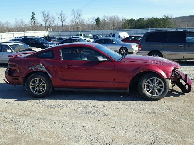 1ZVFT80N155152873 - 2005 FORD MUSTANG RED photo 9