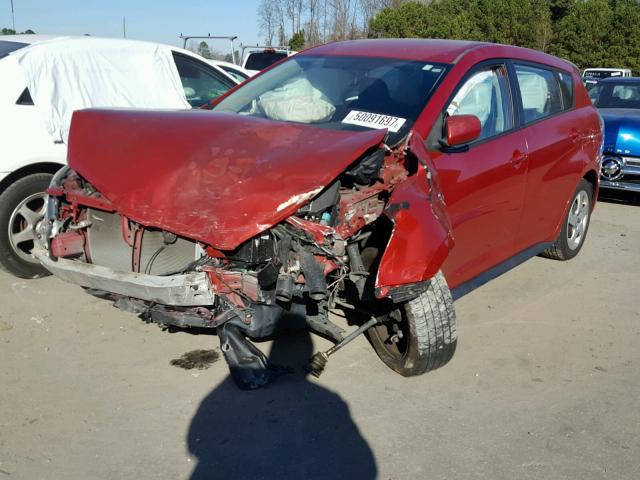 5Y2SP67869Z449159 - 2009 PONTIAC VIBE RED photo 2