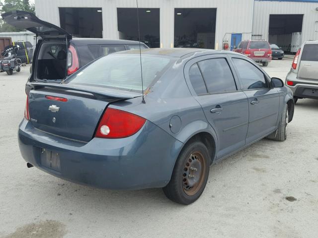 1G1AK52F757592713 - 2005 CHEVROLET COBALT BLUE photo 4