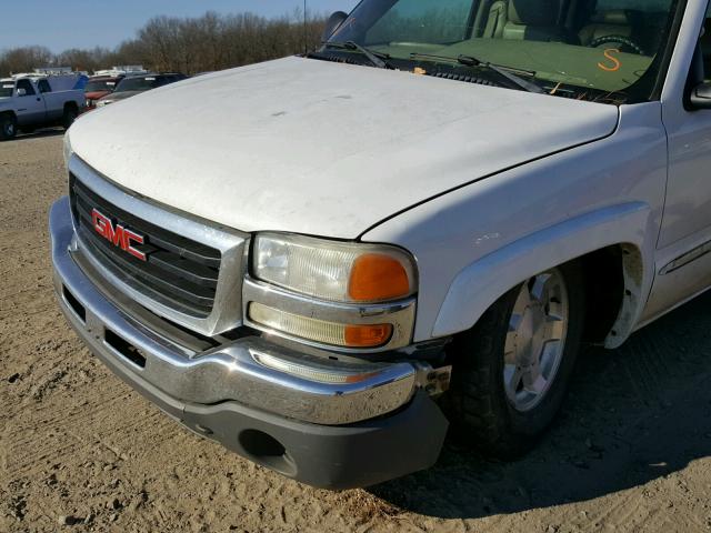 2GTEK13T551252947 - 2005 GMC NEW SIERRA WHITE photo 9