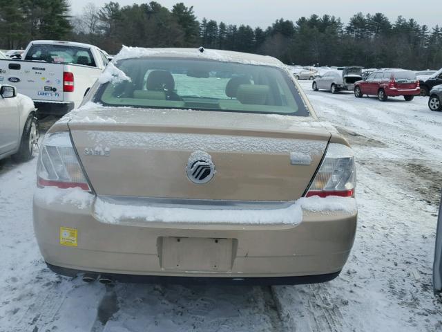 1MEHM42W38G604109 - 2008 MERCURY SABLE PREM GOLD photo 9