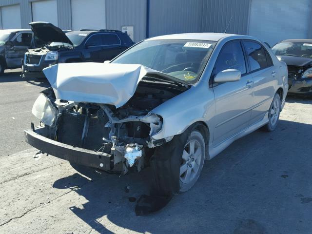 1NXBR32E33Z105410 - 2003 TOYOTA COROLLA CE SILVER photo 2