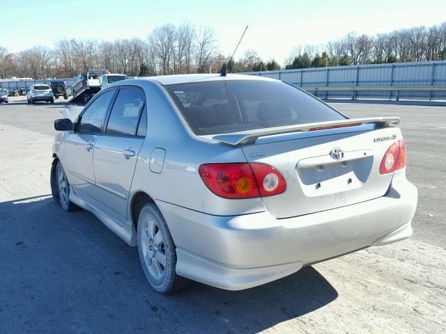 1NXBR32E33Z105410 - 2003 TOYOTA COROLLA CE SILVER photo 3