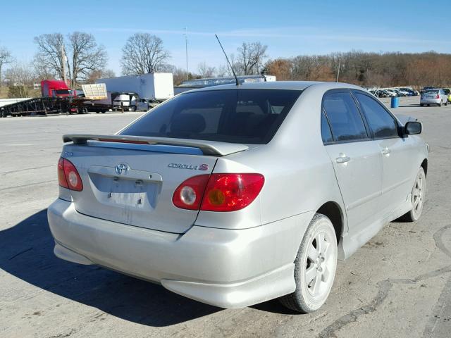 1NXBR32E33Z105410 - 2003 TOYOTA COROLLA CE SILVER photo 4