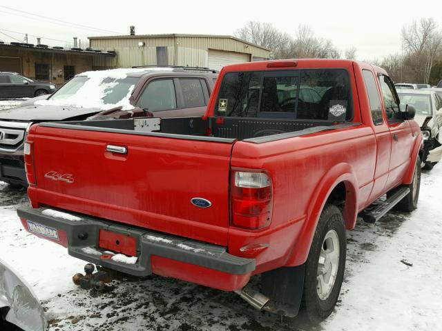 1FTZR15E11TA93151 - 2001 FORD RANGER SUP RED photo 4