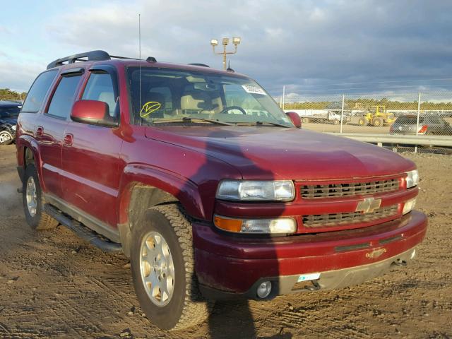 1GNEK13T34R239580 - 2004 CHEVROLET TAHOE K150 BURGUNDY photo 1