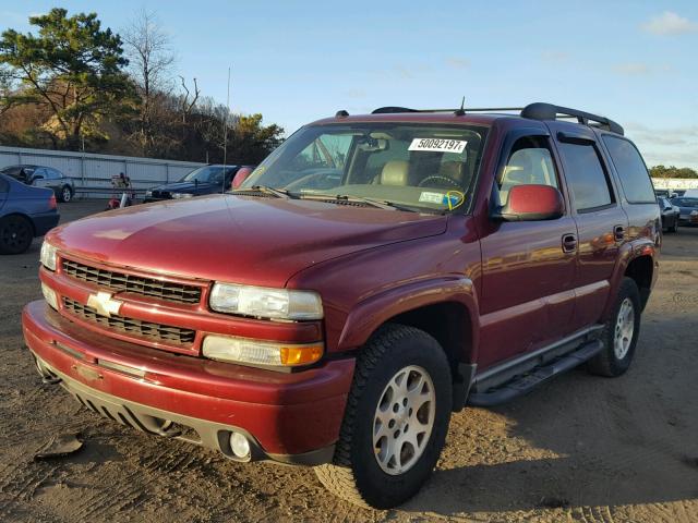 1GNEK13T34R239580 - 2004 CHEVROLET TAHOE K150 BURGUNDY photo 2