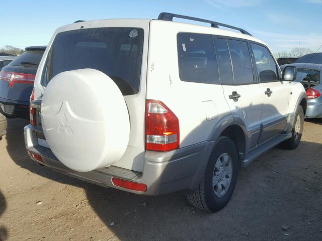 JA4NW31S13J049142 - 2003 MITSUBISHI MONTERO XL WHITE photo 4